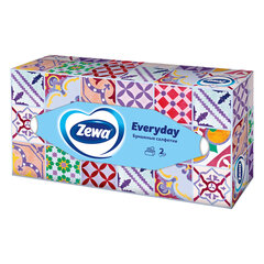 Салфетки косметические 100 штук в картонном боксе, 2-слойные, ZEMMA/<wbr/>ZEWA Everyday, 62861