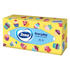 Салфетки косметические 100 штук в картонном боксе, 2-слойные, ZEMMA/<wbr/>ZEWA Everyday, 62861