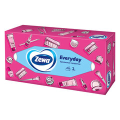 Салфетки косметические 100 штук в картонном боксе, 2-слойные, ZEMMA/<wbr/>ZEWA Everyday, 62861