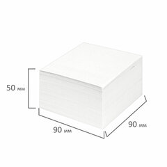 Блок для записей непроклеенный, 9&times;9&times;5 см, плотность 65 г/<wbr/>м<sup>2</sup>, белизна 90-92%, STAFF, 126364