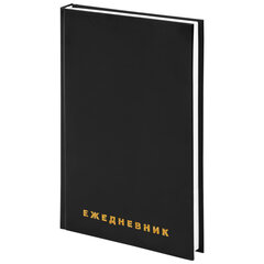 Ежедневник недатированный А5 145&times;215 мм BRAUBERG бумвинил, 160 л., черный, 126540