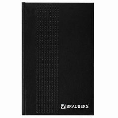 Ежедневник датированный на 4 года А5 135&times;207 мм BRAUBERG бумвинил 192 л., черный, 126543