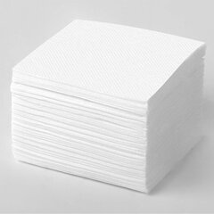 Салфетки бумажные 100 штук, 24&times;24 см, LAIMA, белые, 100% целлюлоза, 126907