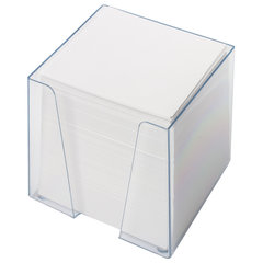 Блок для записей в боксе, 9&times;9&times;9 см, плотность 80 г/<wbr/>м<sup>2</sup>, белизна 95-98%, ОФИСМАГ, 127798