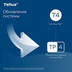 Бумага туалетная Tellus/<wbr/>TORK (Система T4) PREMIUM, спайка 8 рулонов по 23 метра, 2-слойная, белая, 120320