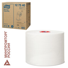 Бумага туалетная 135 м, Tellus/<wbr/>TORK (Система Т6) UNIVERSAL, КОМПЛЕКТ 27 рулонов, белая
