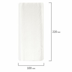 Полотенца бумажные бытовые, спайка 4 шт., 2-х слойные, (4&times;18 м), LAIMA, 22&times;23 см, белые, 128725