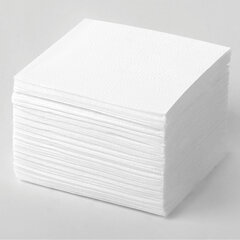 Салфетки бумажные 250 штук, 24&times;24 см, LAIMA, белые, 100% целлюлоза, 128728