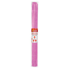 Бумага гофрированная/<wbr/>креповая, 110 г/<wbr/>м<sup>2</sup>, 50&times;250 см, розовая, ОСТРОВ СОКРОВИЩ, 129150