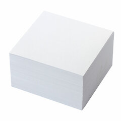 Блок для записей проклеенный, 9&times;9&times;5 см, плотность 80 г/<wbr/>м<sup>2</sup>, белизна 95-98%, BRAUBERG, 129195