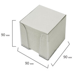 Блок для записей в боксе, 9&times;9&times;9 см, плотность 55 г/<wbr/>м<sup>2</sup>, белизна 70-80%, STAFF, 129202