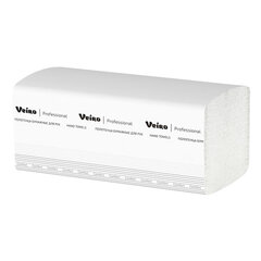 Полотенца бумажные 250 шт., VEIRO (H3) COMFORT, 1-слойные, белые, КОМПЛЕКТ 20 пачек, 21&times;21,6, V-сложение, KV210