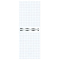 Блокнот А5, 146&times;205 мм, 80 л., гребень, картон, подложка, клетка, ОФИСМАГ, красный, 129869