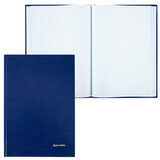 Книга учета 160 л., клетка, твердая, бумвинил, блок офсет, А4 200х290 мм, BRAUBERG, 130182
