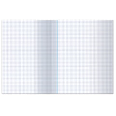 Книга учета 96 л., клетка, обложка из мелованного картона, блок офсет, А4 200&times;290 мм, ОФИСМАГ, 130186