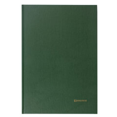 Книга учета 96 л., клетка, твердая, бумвинил, блок офсет, А4 200&times;290 мм, BRAUBERG, зеленая, 130222