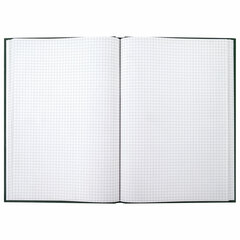 Книга учета 96 л., клетка, твердая, бумвинил, блок офсет, А4 200&times;290 мм, BRAUBERG, зеленая, 130222