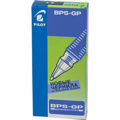 Ручка шариковая масляная с грипом PILOT &laquo;BPS-GP&raquo;, ЧЕРНАЯ, корпус прозрачный, узел 0,7 мм, линия письма 0,22 мм, BPS-GP-F