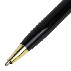 Ручка подарочная шариковая BRAUBERG &laquo;Slim Black&raquo;, корпус черный, узел 1 мм, линия письма 0,7 мм, синяя, 141402