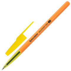 Ручка шариковая BRAUBERG &laquo;Color&raquo;, СИНЯЯ, корпус ассорти, узел 1 мм, линия письма 0,5 мм, 141507