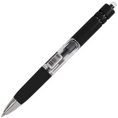 Ручка гелевая автоматическая с грипом BRAUBERG &laquo;Black Jack&raquo;, ЧЕРНАЯ, трехгранная, узел 0,7 мм, линия письма 0,5 мм, 141552