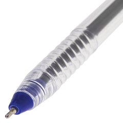 Ручка шариковая масляная STAFF &laquo;EVERYDAY&raquo; OBP-226, СИНЯЯ, корпус прозрачный, игольчатый узел 0,7 мм, линия письма 0,35 мм, 141705