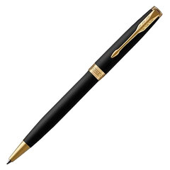 Ручка шариковая PARKER &laquo;Sonnet Core Matt Black GT&raquo;, черный матовый лак, позолота, черная, 1931519