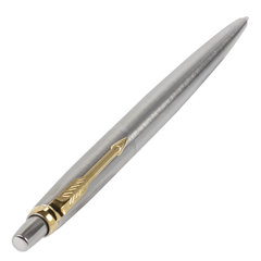 Ручка шариковая PARKER &laquo;Jotter Core Stainless Steel GT&raquo;, корпус серебро, позолота, синяя, 1953182