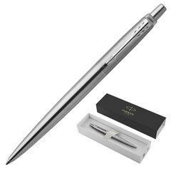 Ручка шариковая PARKER &laquo;Jotter Core Stainless Steel CT&raquo;, корпус серебристый, детали хром, синяя, 1953170