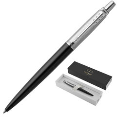 Ручка шариковая PARKER &laquo;Jotter Core Bond Street Black CT&raquo;, корпус черный, детали хром, синяя, 1953184