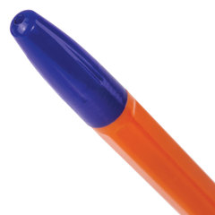 Ручка шариковая BRAUBERG &laquo;X-333 Orange&raquo;, СИНЯЯ, корпус оранжевый, узел 0,7 мм, линия письма 0,35 мм, 142409