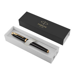 Ручка-роллер PARKER &laquo;IM Core Black Lacquer GT&raquo;, черный глянцевый лак, позолота, черная, 1931659