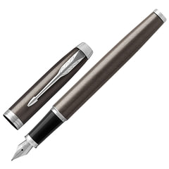 Ручка перьевая PARKER &laquo;IM Core Dark Espresso CT&raquo;, корпус кофейный лак, хромированные детали, синяя, 1931650