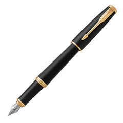 Ручка перьевая PARKER &laquo;Urban Core Muted Black GT&raquo;, черный матовый лак, позолота, синяя, 1931593