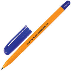 Ручка шариковая STAFF &laquo;EVERYDAY BP-247 Orange&raquo;, СИНЯЯ, шестигранная, корпус оранжевый, линия письма 0,5 мм, 142661
