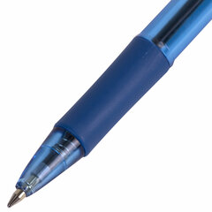 Ручка шариковая масляная автоматическая с грипом PENTEL (Япония) &laquo;Fine Line&raquo;, СИНЯЯ, линия письма 0,27 мм