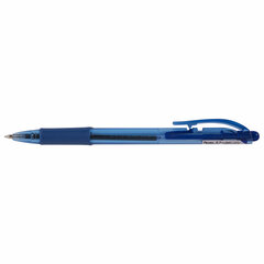 Ручка шариковая масляная автоматическая с грипом PENTEL (Япония) &laquo;Fine Line&raquo;, СИНЯЯ, линия письма 0,27 мм