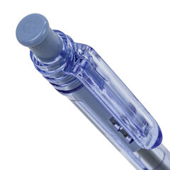 Ручка шариковая масляная автоматическая BRAUBERG &laquo;Click Blue&raquo;, СИНЯЯ, тонированный корпус, узел 1 мм, линия письма 0,5 мм, 142712