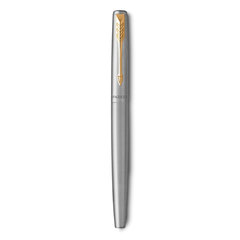 Ручка перьевая PARKER &laquo;Jotter Stainless Steel GT&raquo;, корпус серебристый, позолота, синяя, 2030948