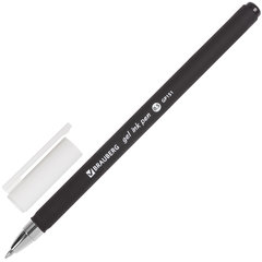 Ручка гелевая BRAUBERG &laquo;Matt Gel&raquo;, ЧЕРНАЯ, корпус soft-touch, узел 0,5 мм, линия 0,35 мм, 142944