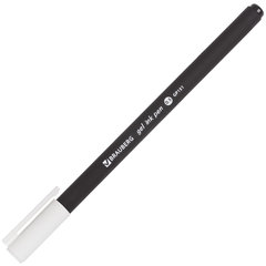 Ручка гелевая BRAUBERG &laquo;Matt Gel&raquo;, ЧЕРНАЯ, корпус soft-touch, узел 0,5 мм, линия 0,35 мм, 142944