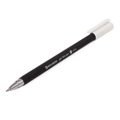 Ручка гелевая BRAUBERG &laquo;Matt Gel&raquo;, ЧЕРНАЯ, корпус soft-touch, узел 0,5 мм, линия 0,35 мм, 142944