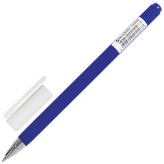 Ручка гелевая BRAUBERG &laquo;Matt Gel&raquo;, СИНЯЯ, корпус soft-touch, узел 0,5 мм, линия 0,35 мм, 142945