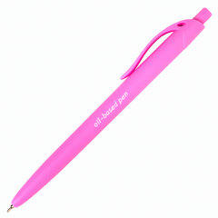 Ручка шариковая масляная автоматическая BRAUBERG &laquo;FRUITY Pastel&raquo;, СИНЯЯ, корпус soft-touch, узел 0,7 мм, линия письма 0,35 мм, 142959