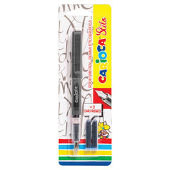 Ручка перьевая CARIOCA &laquo;Stilo&raquo;, иридиевое перо, 2 сменных картриджа, корпус ассорти, Италия, 42303