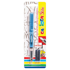Ручка перьевая CARIOCA &laquo;Stilo&raquo;, иридиевое перо, 2 сменных картриджа, корпус ассорти, Италия, 42303
