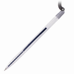 Ручка шариковая настольная BRAUBERG &laquo;Counter Pen&raquo;, СИНЯЯ, пружинка, корпус серебристый, 0,5 мм, 143258