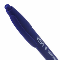 Ручка шариковая масляная автоматическая BRAUBERG &laquo;Delta&raquo;, СИНЯЯ, soft-touch, узел 0,7 мм, линия письма 0,35 мм, 143339