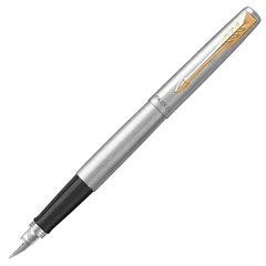 Набор PARKER &laquo;Jotter Stainless Steel GT&raquo;: шариковая ручка синяя и перьевая ручка, 2093257