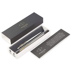 Набор PARKER &laquo;Jotter Stainless Steel GT&raquo;: шариковая ручка синяя и перьевая ручка, 2093257